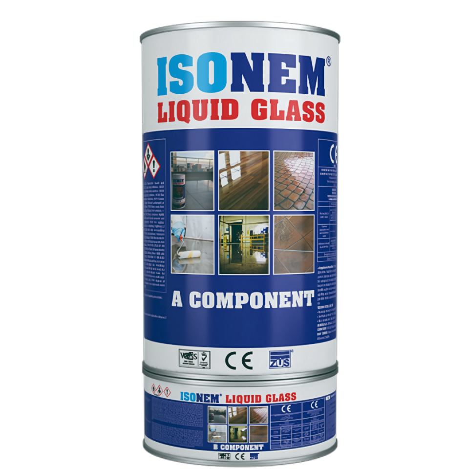 İSONEM LIQUID GLASS ŞEFFAF 4 KG A+B KOMP.